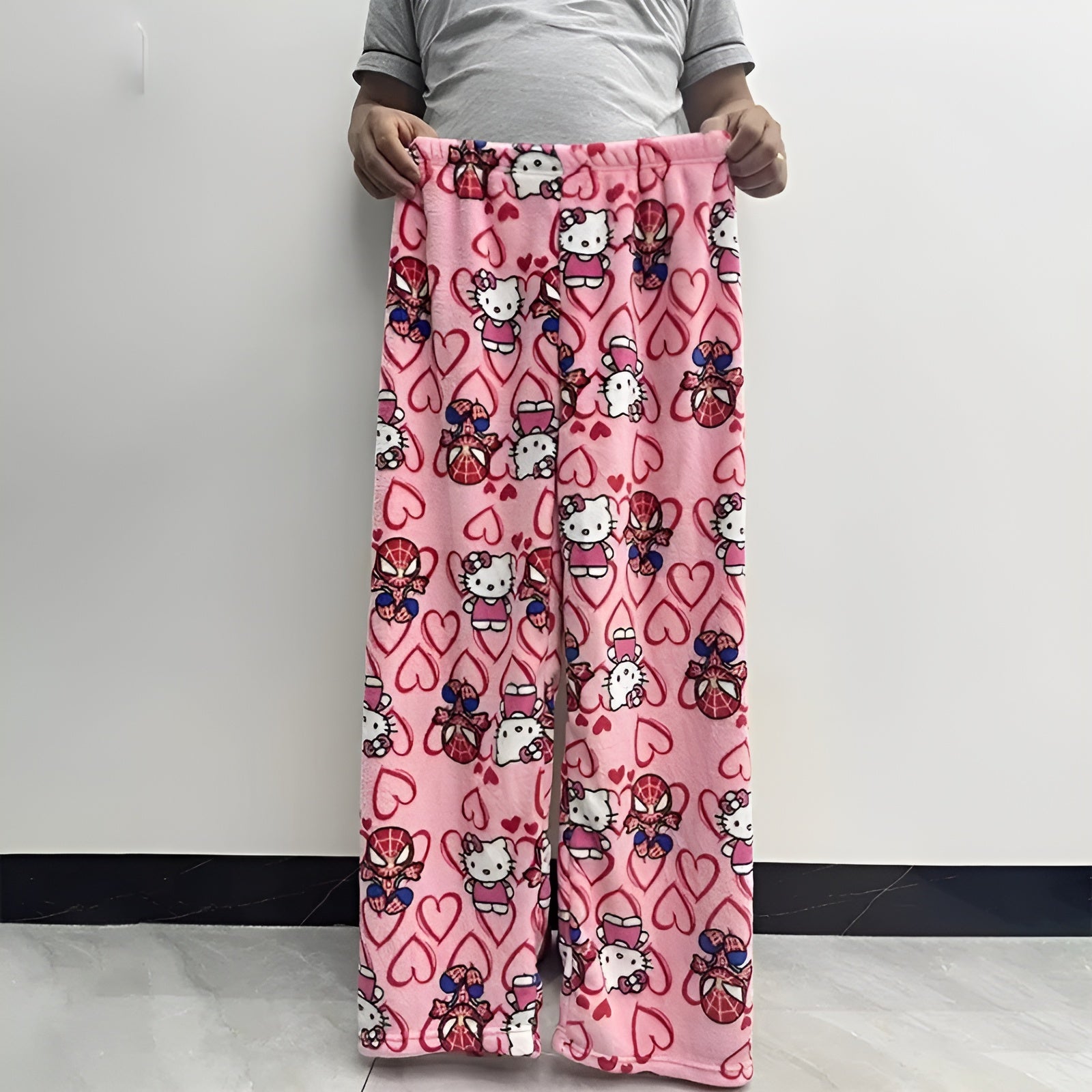 Velvet Lounge Pajama Pants With Stretchable Waistband-Original Pajamas