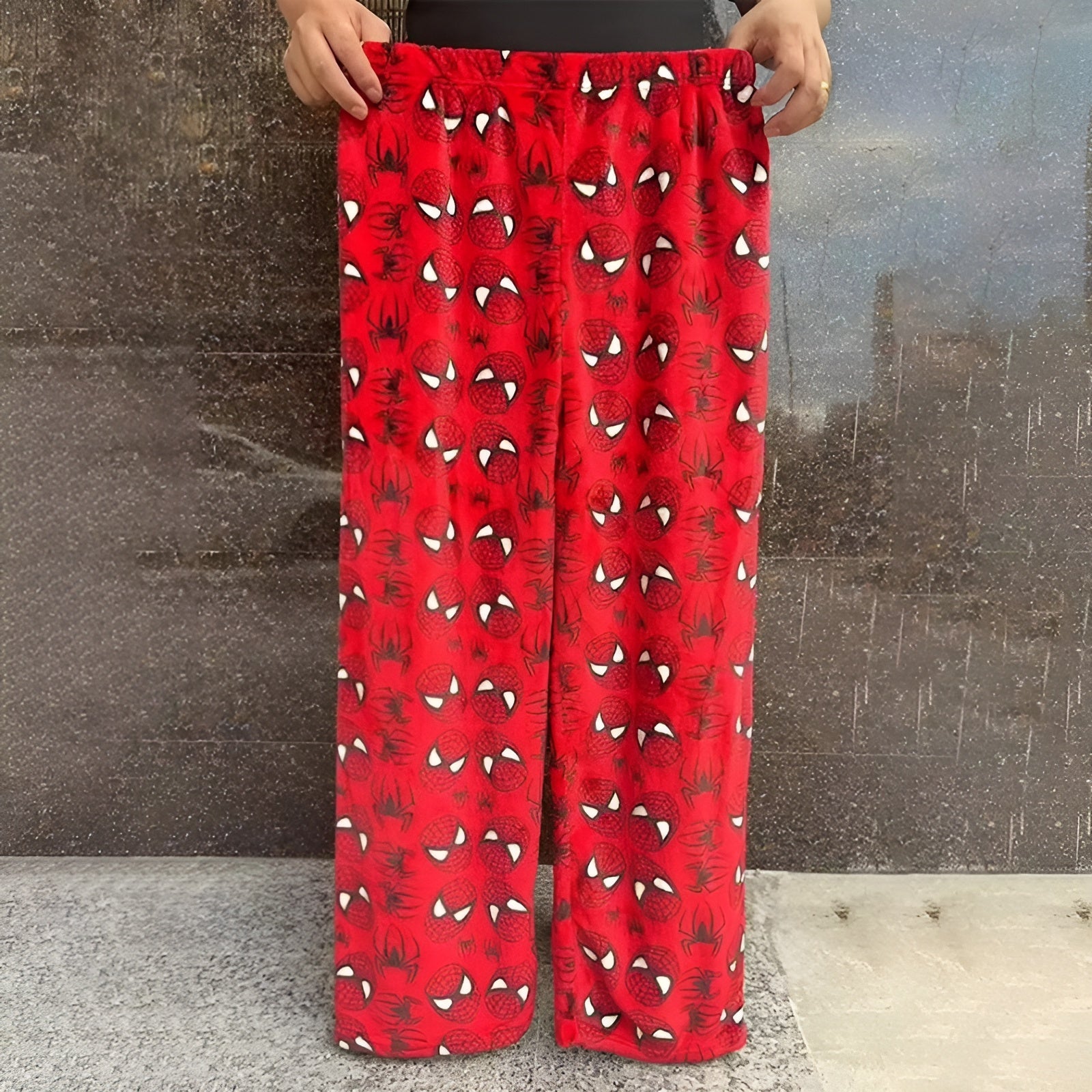Velvet Lounge Pajama Pants With Stretchable Waistband-Original Pajamas