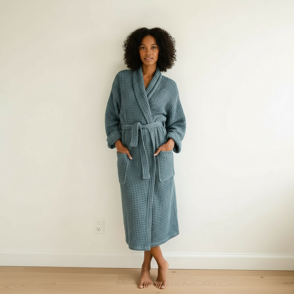 Waffle Knit Bath Robe