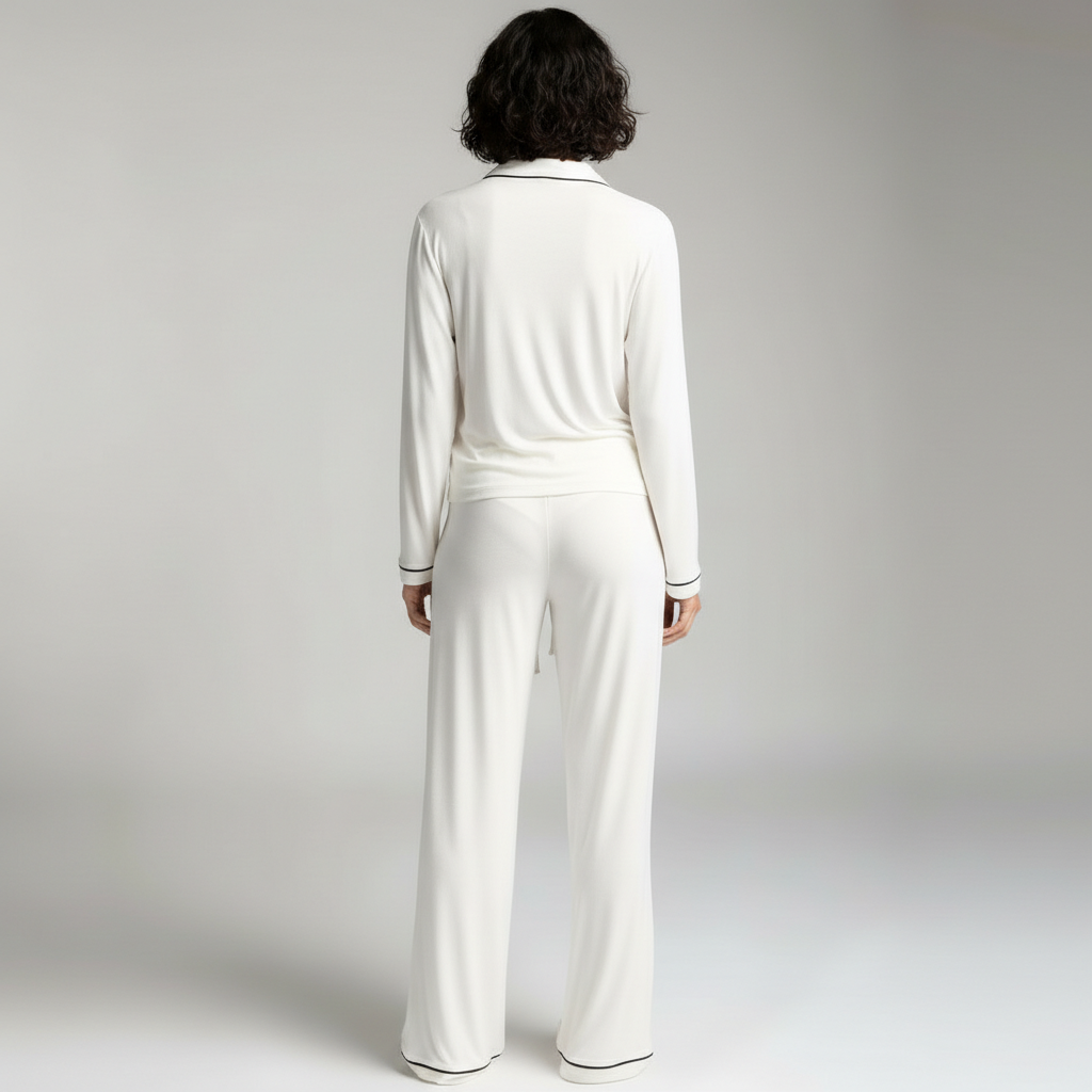 Classic Silhouette Patterned Lounge Pajama Set