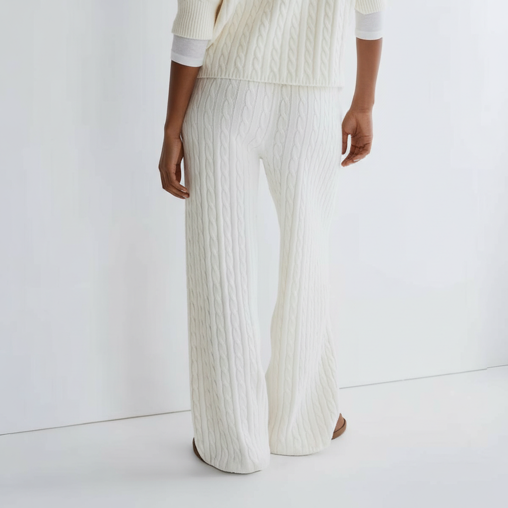 Cable Knit Lounge Pants For Women