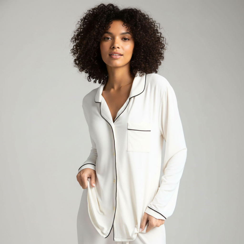 Classic Silhouette Patterned Lounge Pajama Set