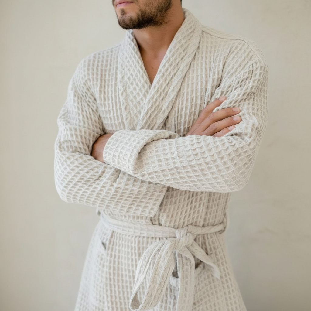 Waffle Knit Bath Robe