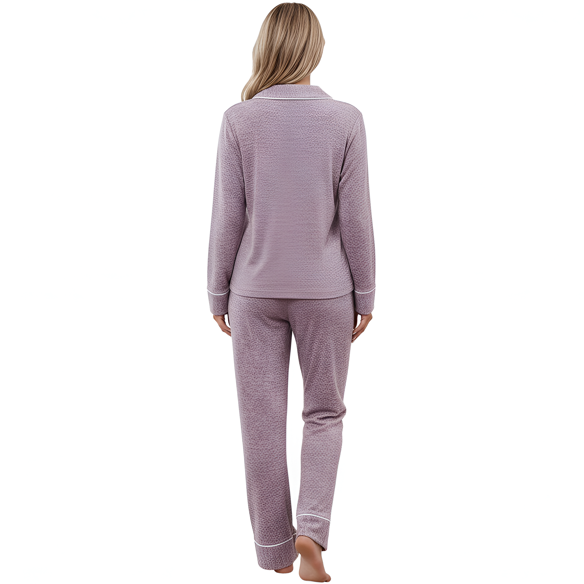 Family Christmas Pajama Set with Plaid Pants and Printed Tops