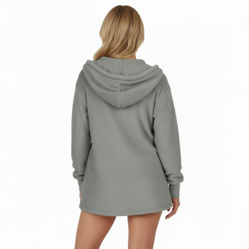 3 Piece Cozy Knit Lounge Set With Hooded Jacket