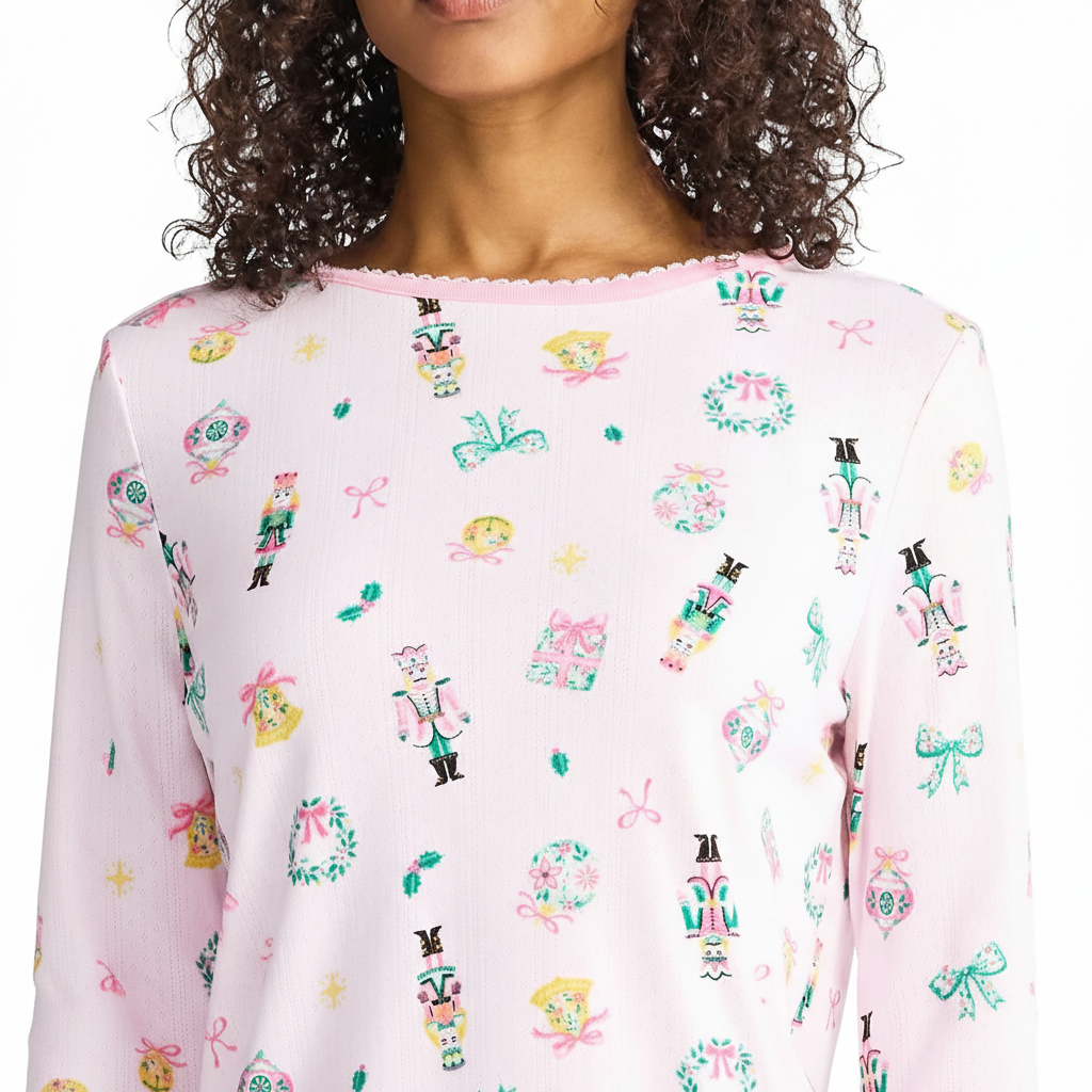Soft Long Sleeve Flannel Shirt For Sleepwear