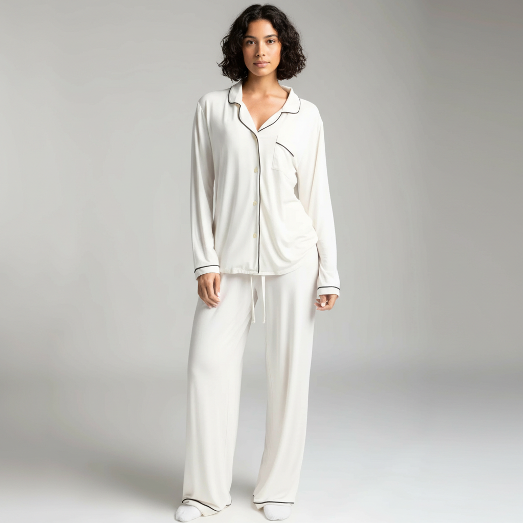 Classic Silhouette Patterned Lounge Pajama Set