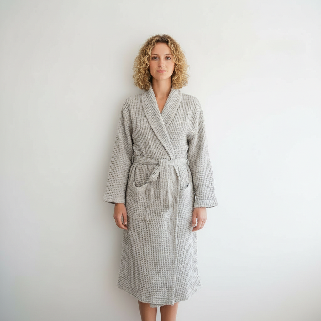 Waffle Knit Bath Robe