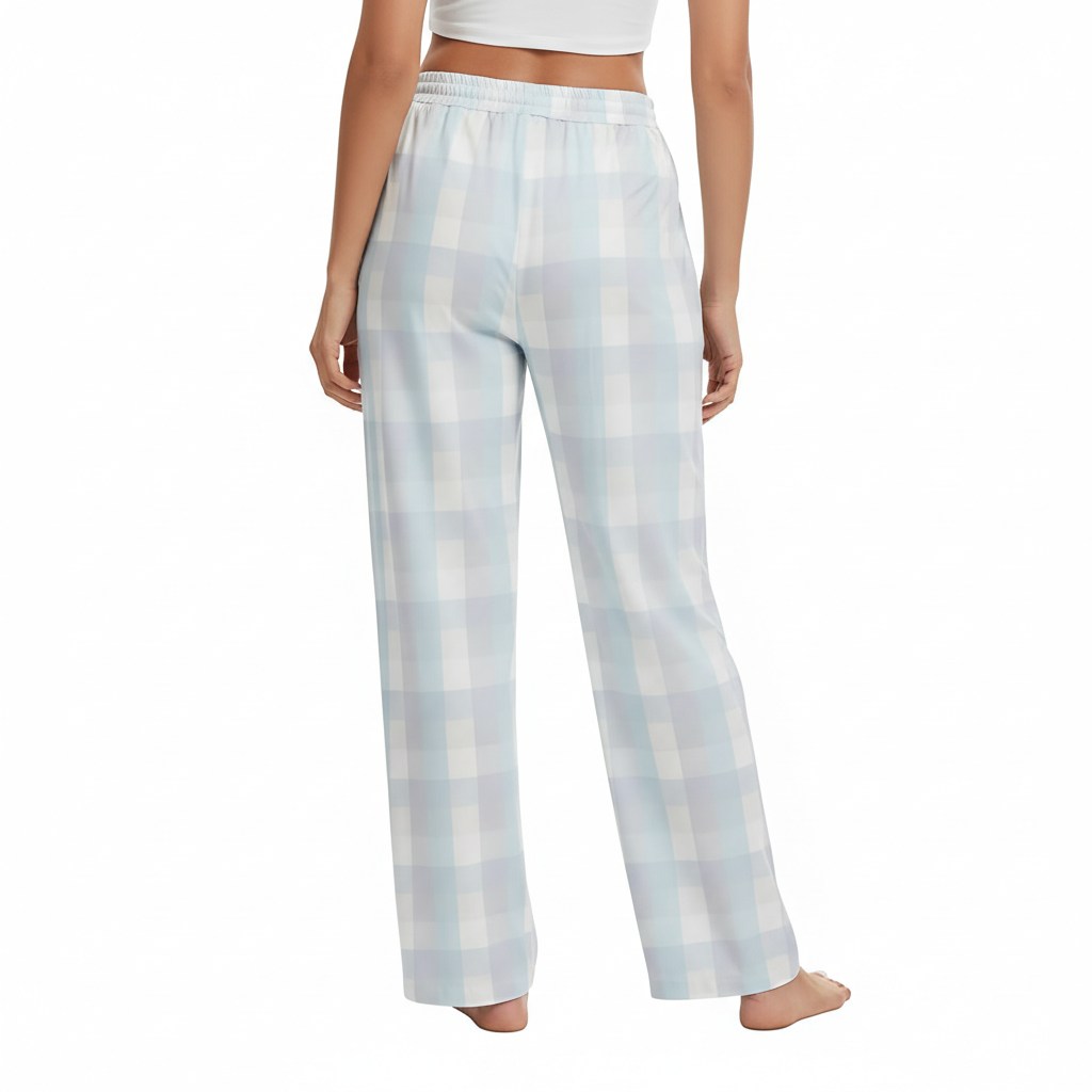 Plaid Sleep Pajama Pants With Pockets For Women