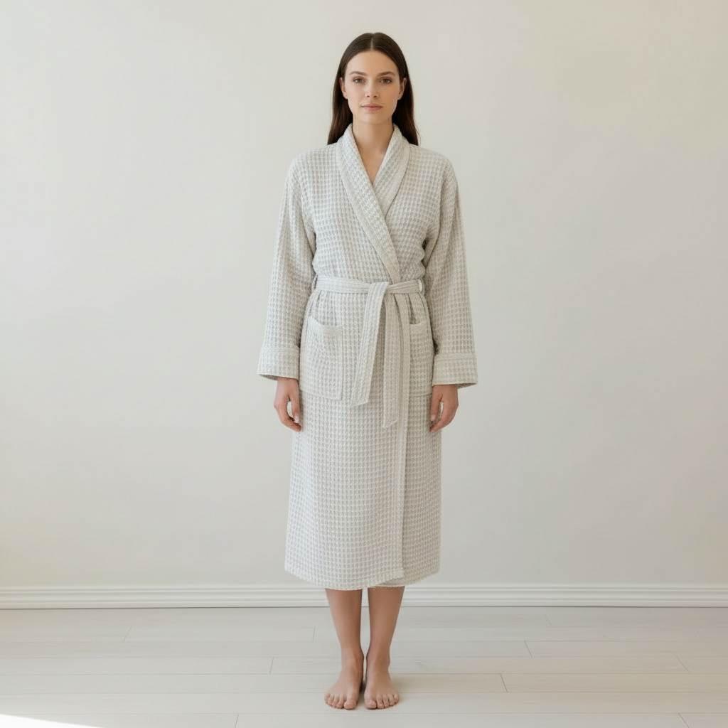 Waffle Knit Bath Robe
