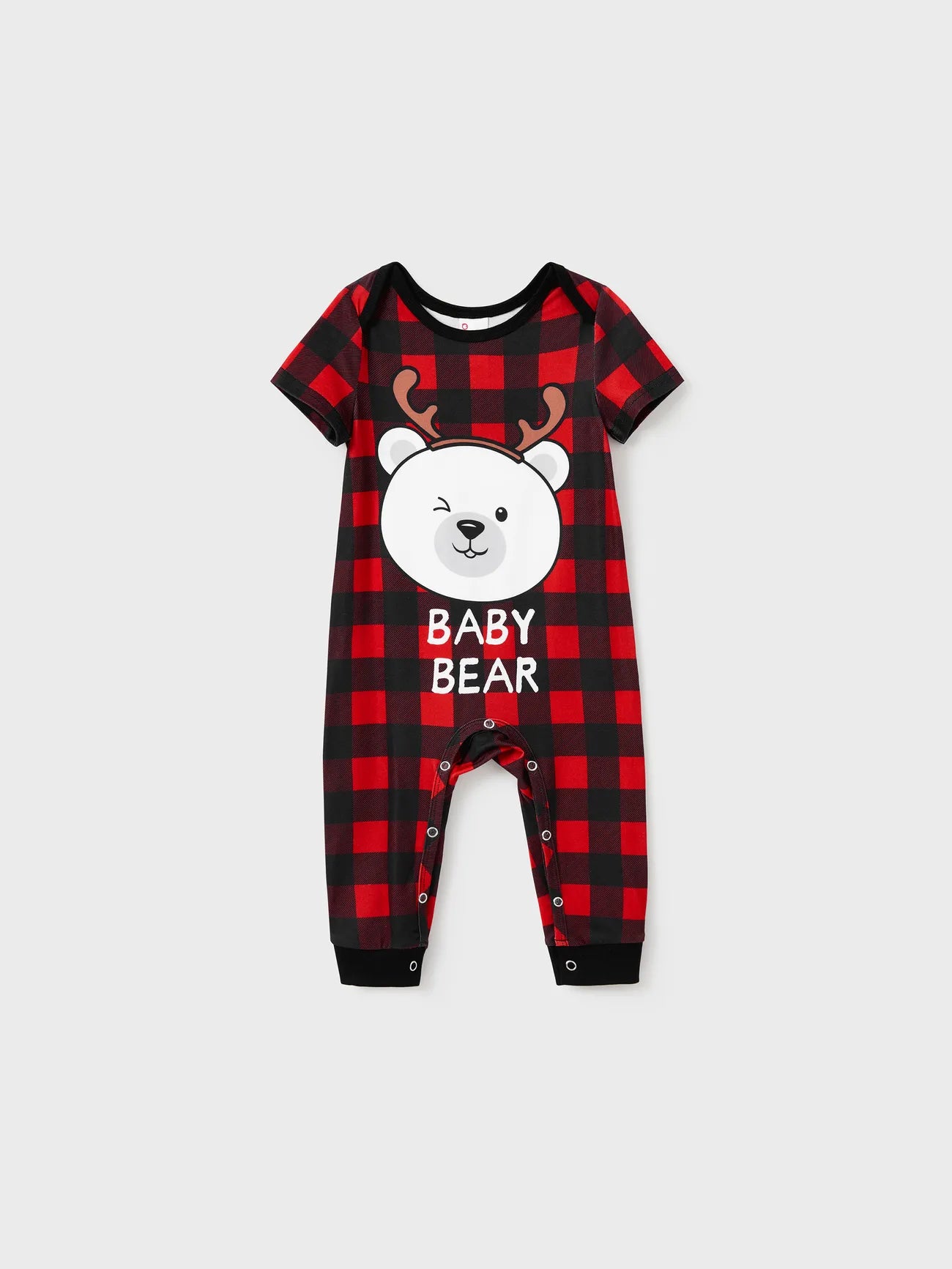 Xmas Bear Raglan Family Matching Short Set-Original Pajamas