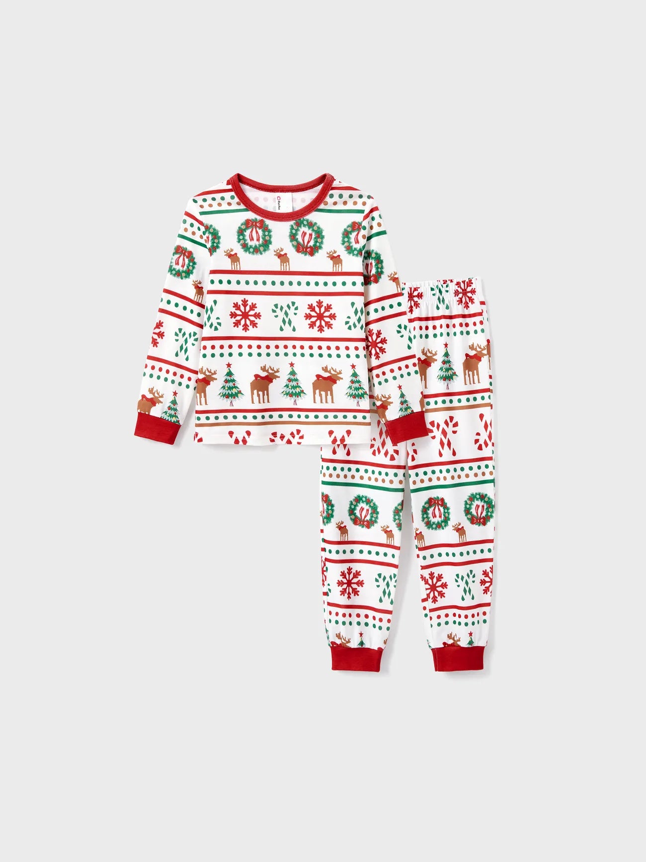 Xmas Tree Pattern Family Matching Pajama Set-Original Pajamas