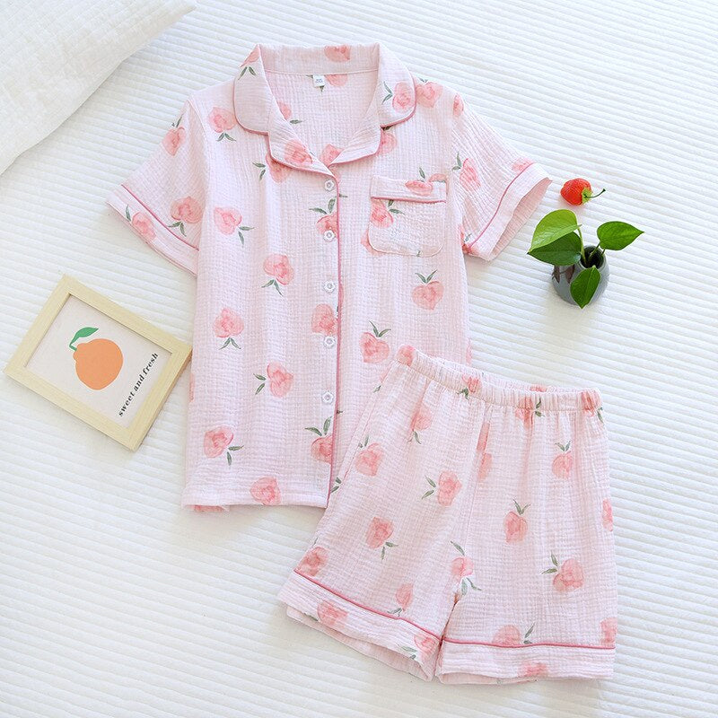 Women's Printed 2 Piece Pajama Set-Original Pajamas