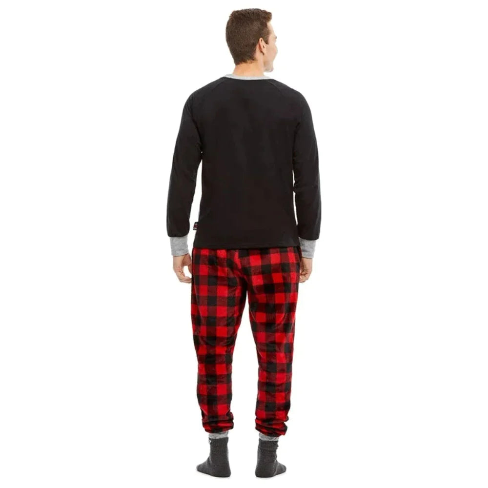 Santa Christmas Deer Print Pajama Set-Original Pajamas