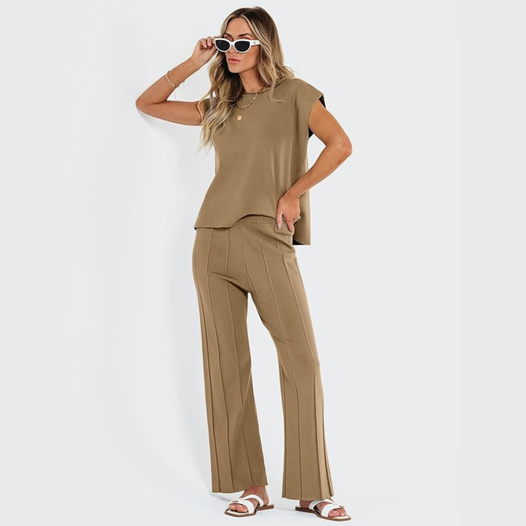 Matching 2 Piece Knit Sets For Women