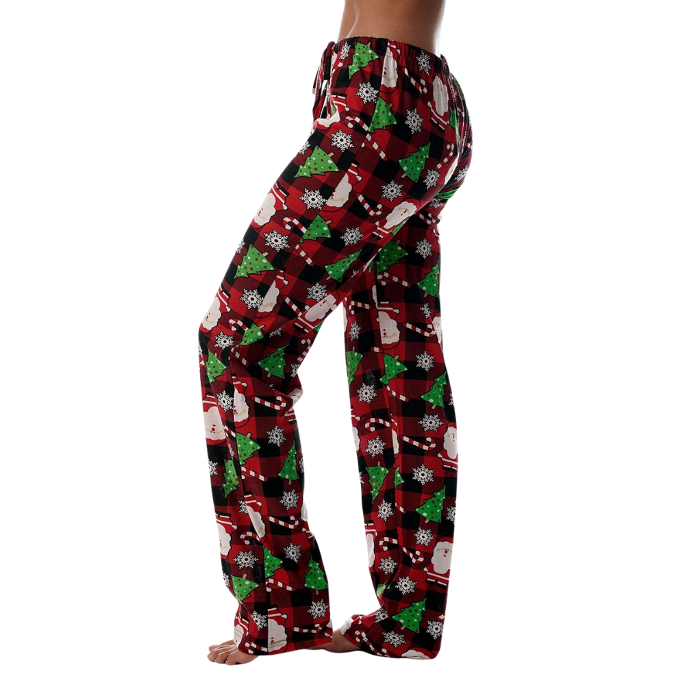 Printed Pajama Pants With Drawstring Band