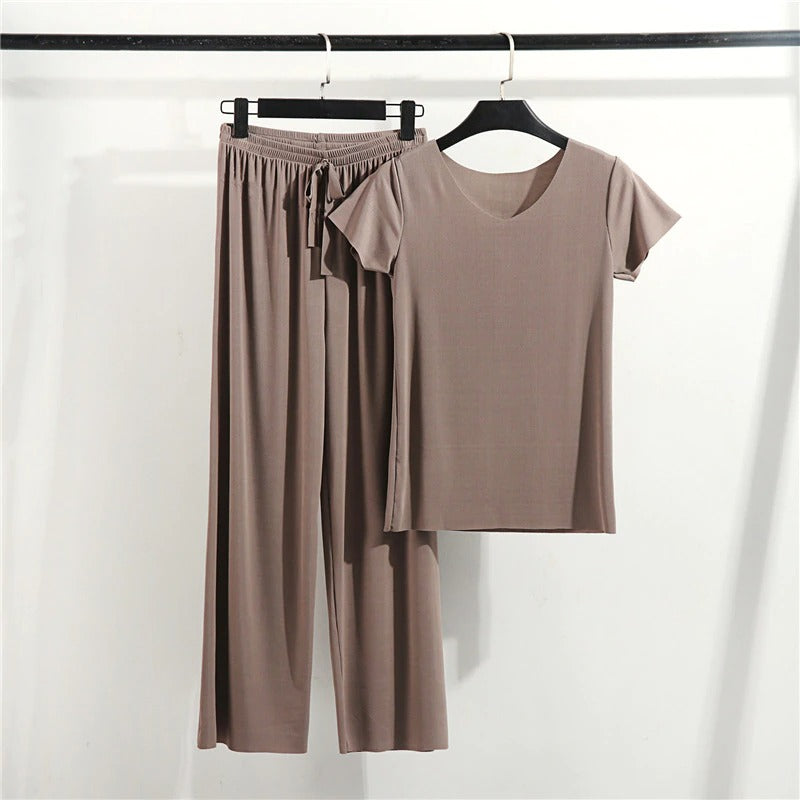 Women's 2 Piece Lounge Wear Set-Original Pajamas