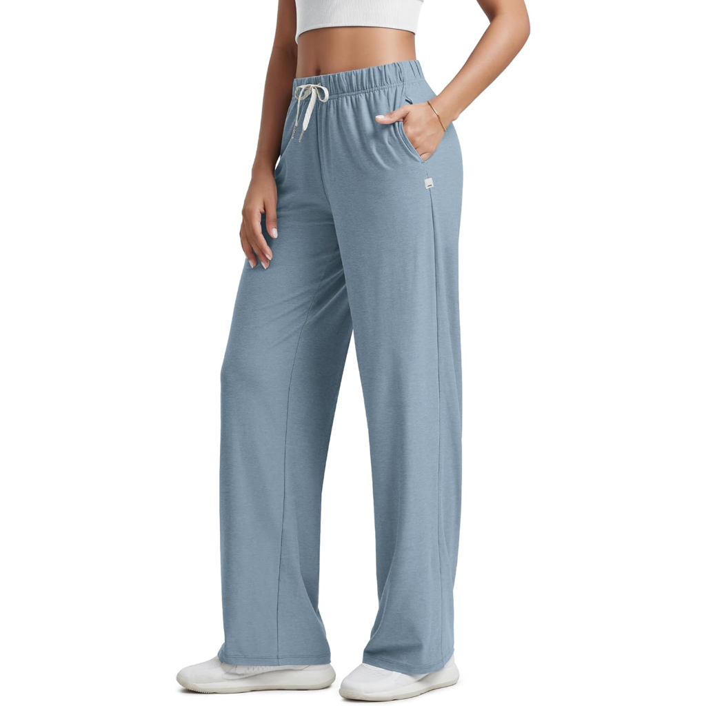 Straight Lounge Pajama Pants With Pockets