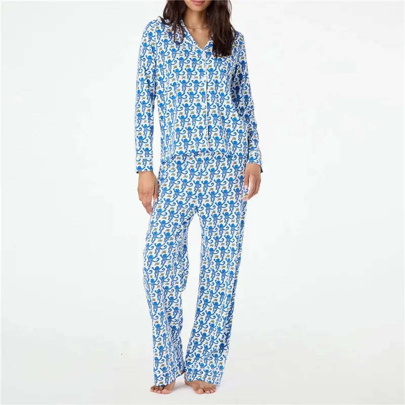 Floral Button Front Pajama Set-Original Pajamas