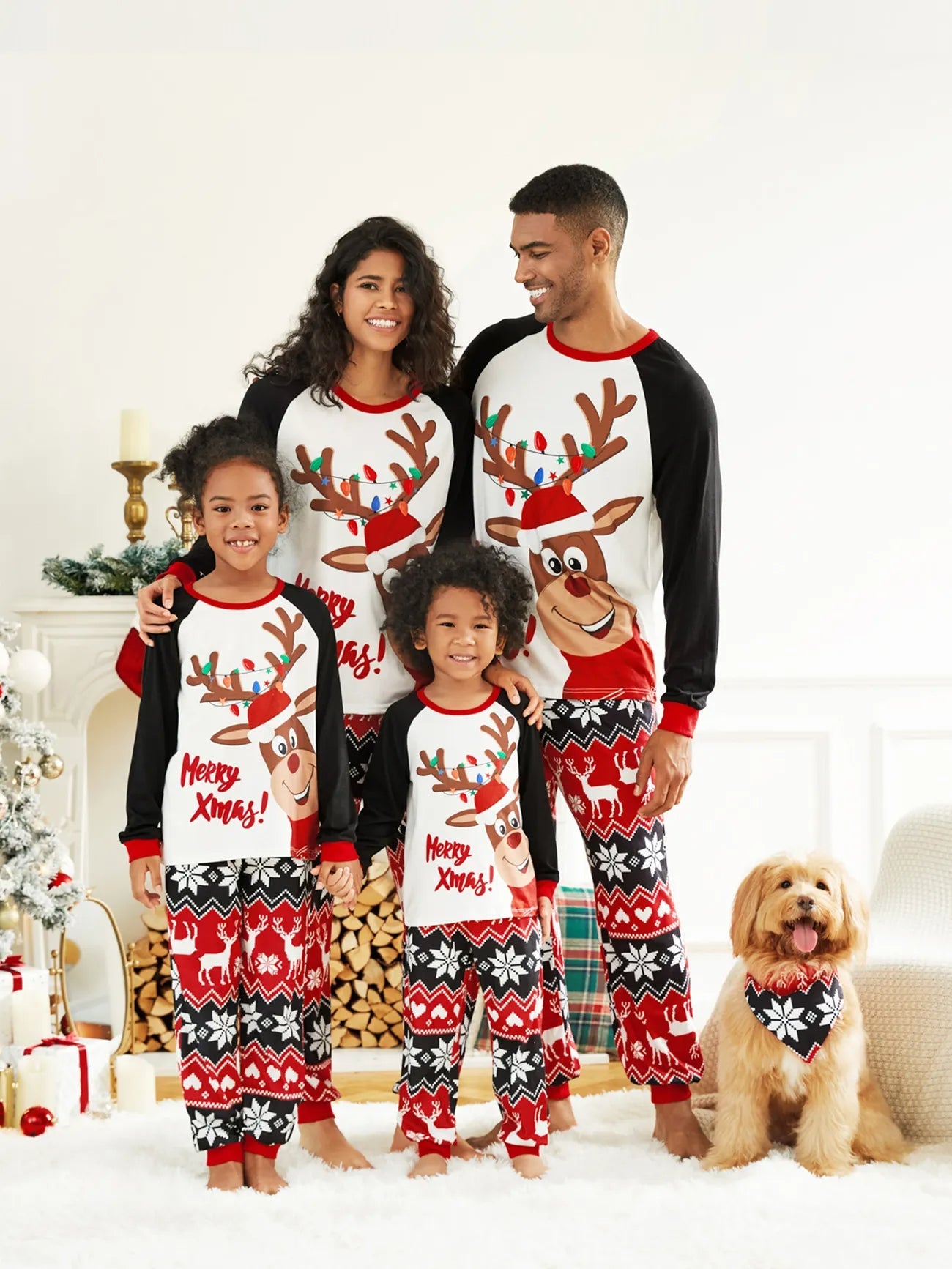 Reindeer Family Matching Christmas Pajama Set-Original Pajamas