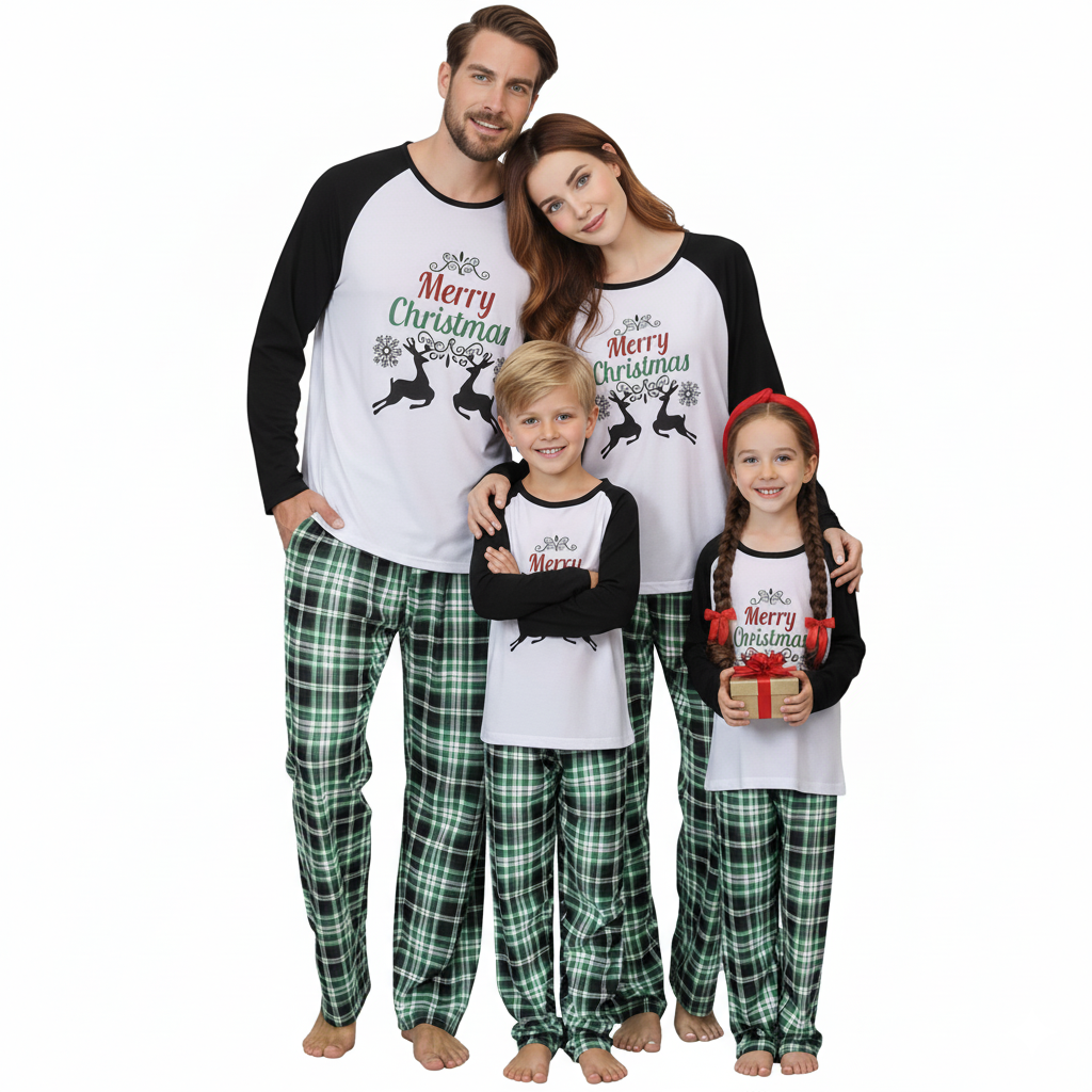 Festive Family Coordinated Christmas Pajama Set