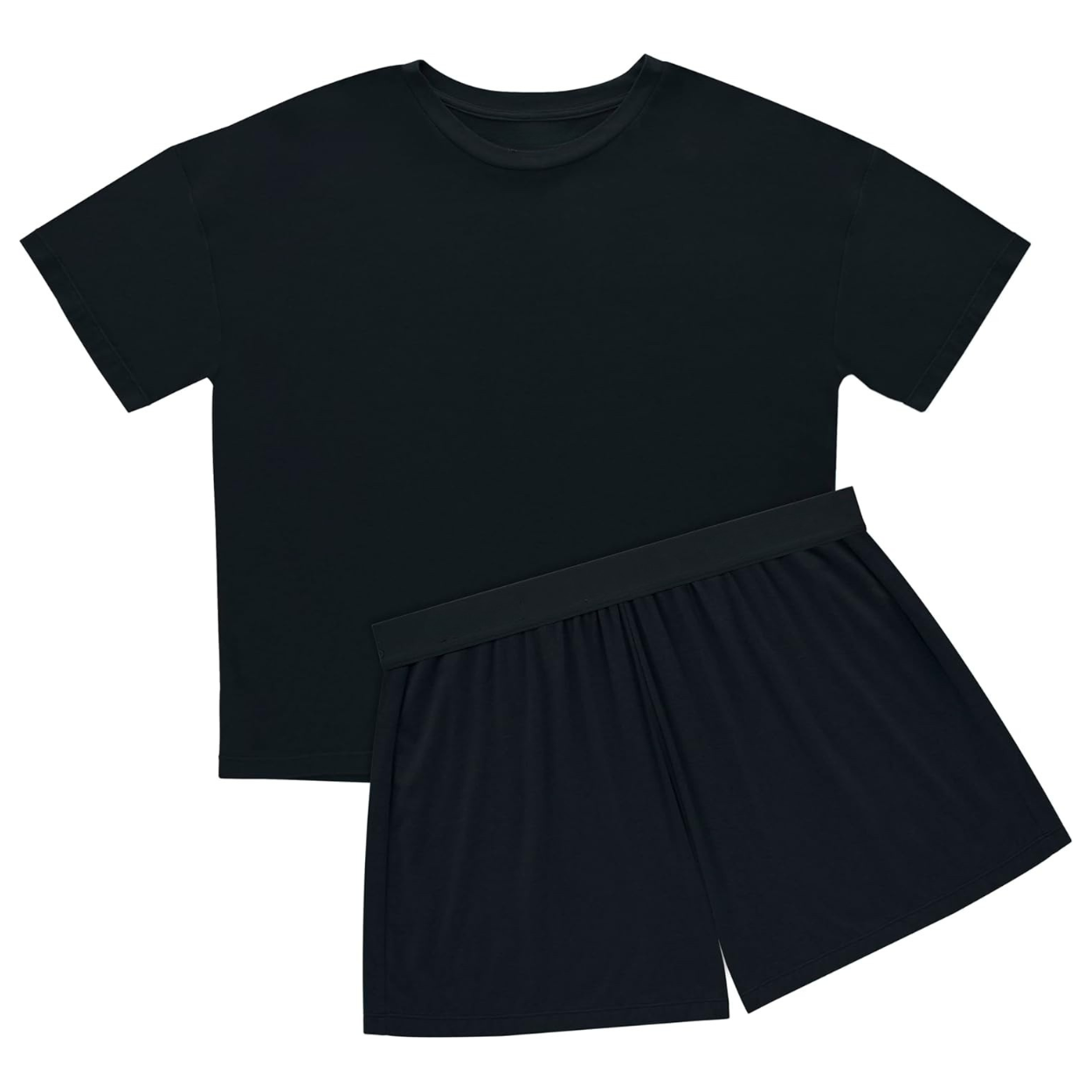 Cozy Sleepwear Set With T Shirt And Shorts For Women