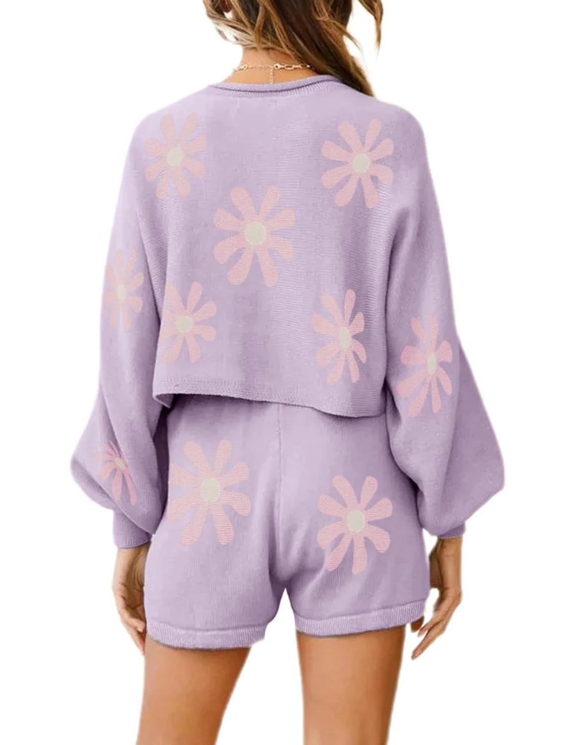 Casual 2 Piece Long Sleeve Pajamas Set-Original Pajamas