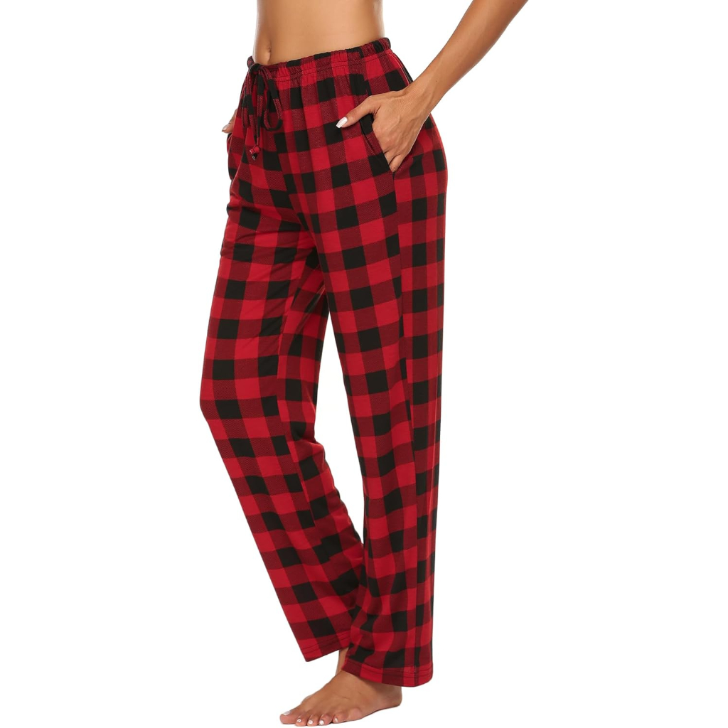 Plaid Lounge Pajama Pants for Women