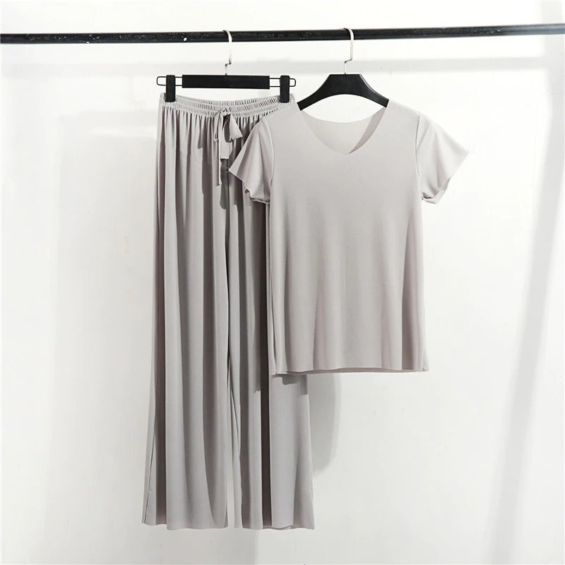 Women's 2 Piece Lounge Wear Set-Original Pajamas