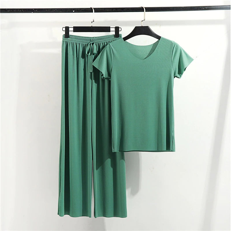 Women's 2 Piece Lounge Wear Set-Original Pajamas