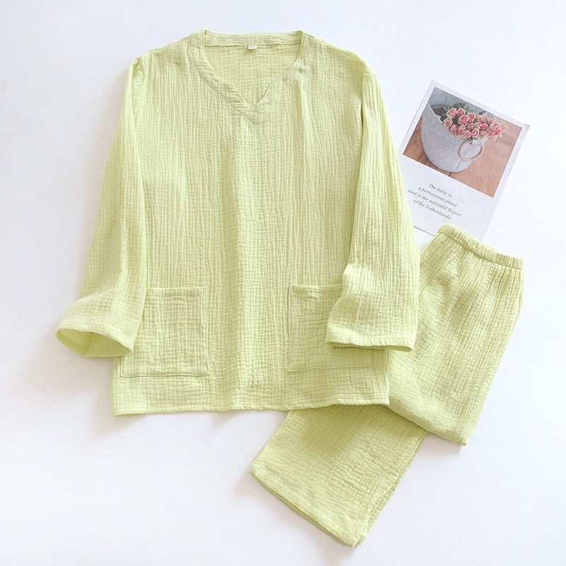 Long-Sleeved 2-Piece Couple Pajama set-Original Pajamas