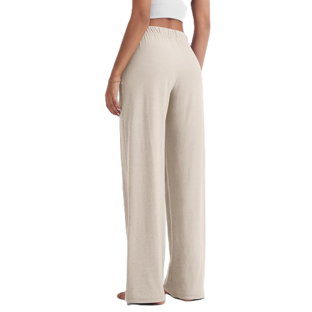 Straight Lounge Pajama Pants With Pockets