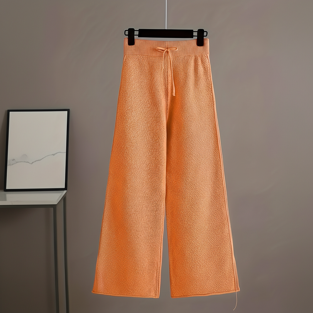 Seed Stitch Knit Sweater Pants Set