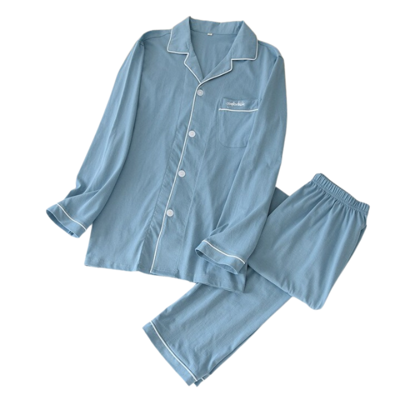 Long Sleeved Home Wear Pajama Set-Original Pajamas
