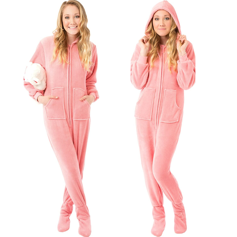 Adult Footed Hoodie Pajamas Set-Original Pajamas