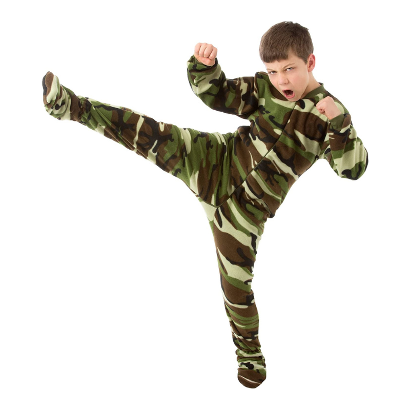 Kids One Piece Unisex Footed Pajamas-Original Pajamas