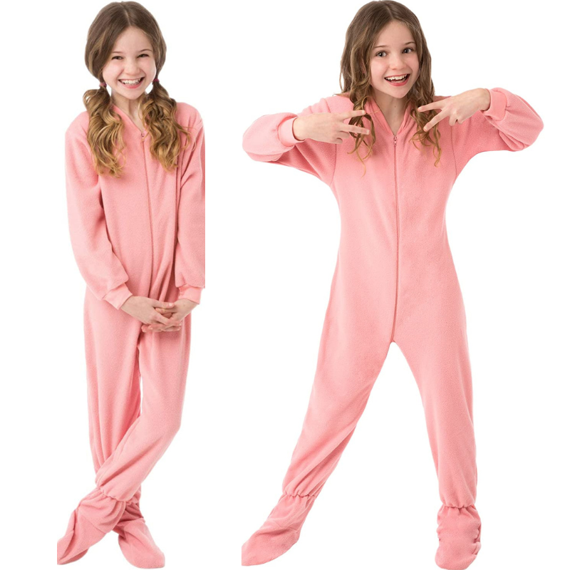 Kids One Piece Unisex Footed Pajamas-Original Pajamas