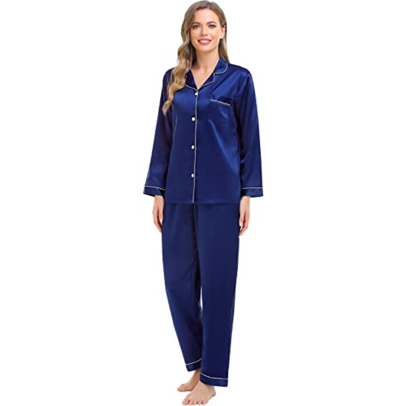 Button Closure Elegant Pajamas-Original Pajamas