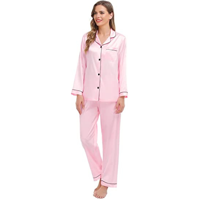 Button Closure Elegant Pajamas-Original Pajamas