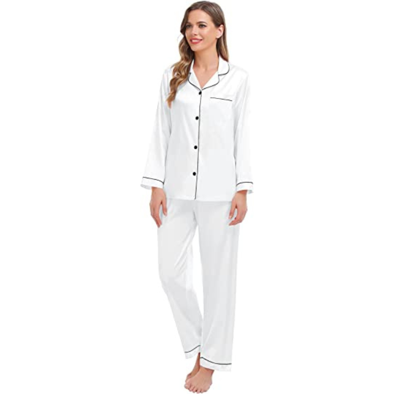 Button Closure Elegant Pajamas-Original Pajamas