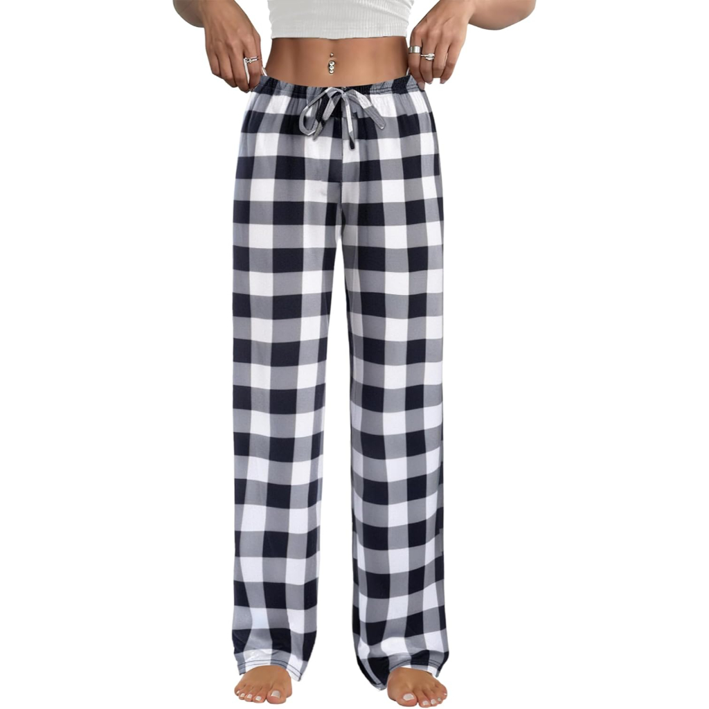 Plaid Lounge Pajama Pants for Women