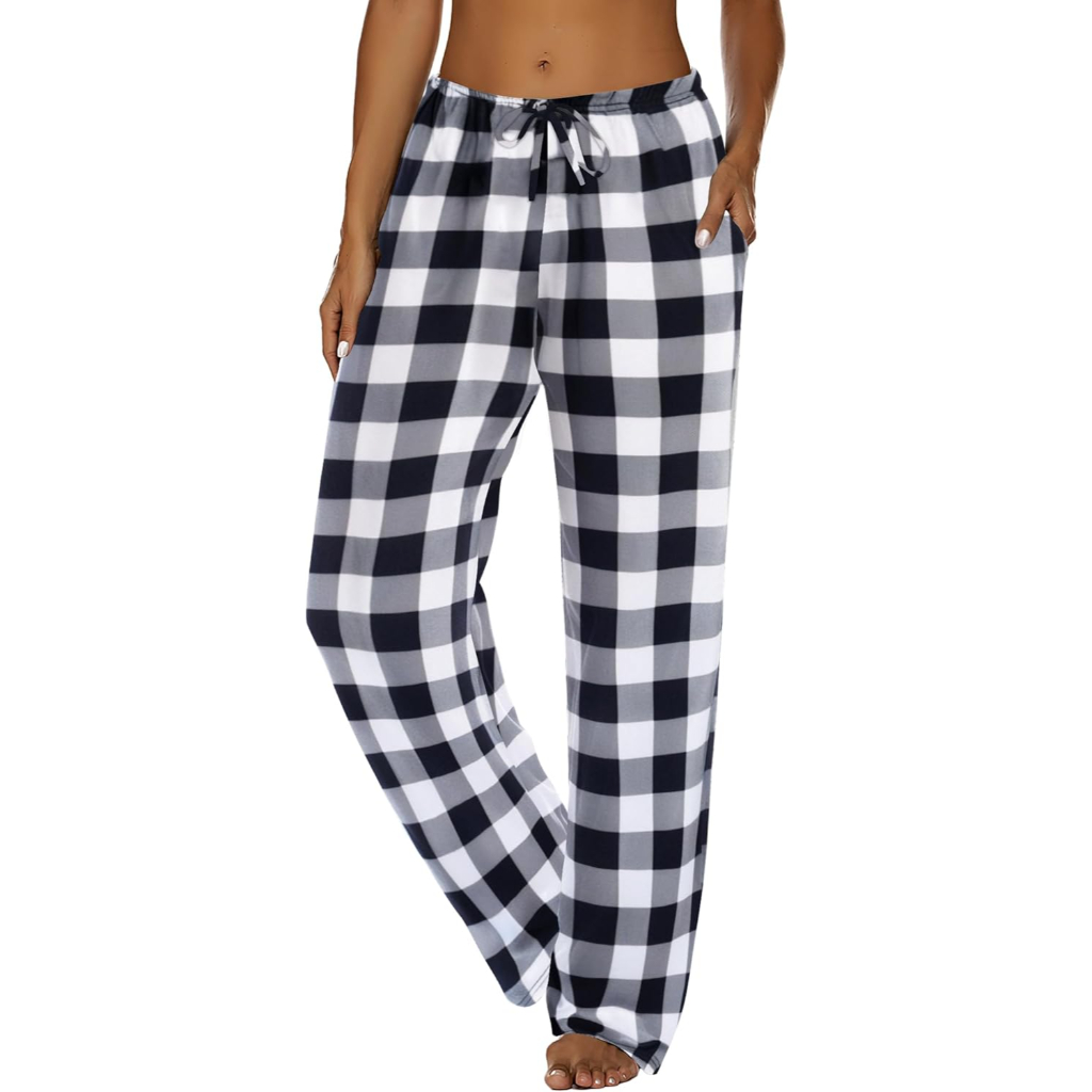 Plaid Lounge Pajama Pants for Women