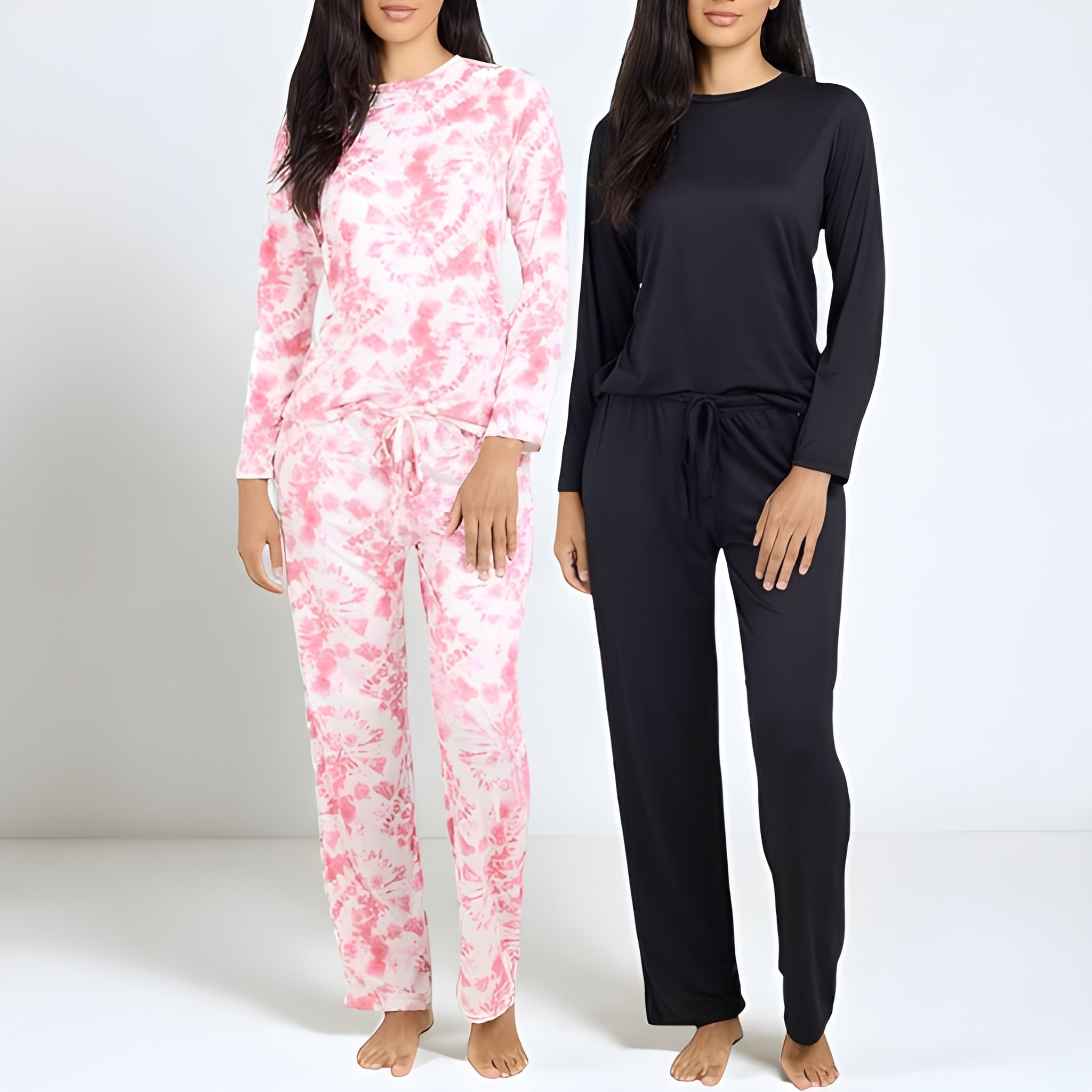 Women Pack Of 2 Long Sleeve Pajama Set