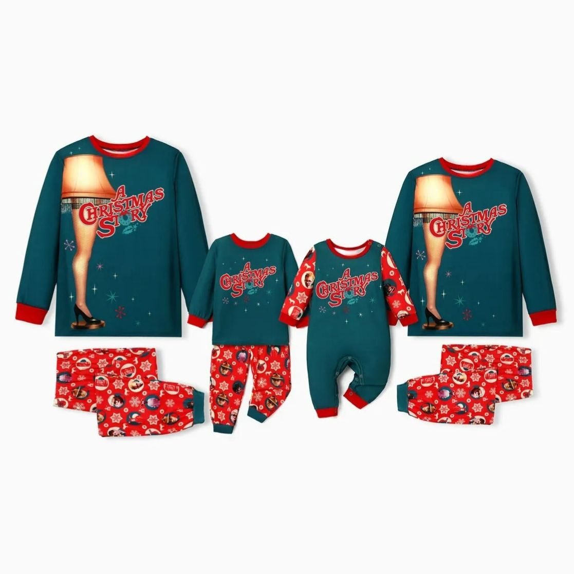 Christmas Story Printed Family Matching Pajama Set-Original Pajamas
