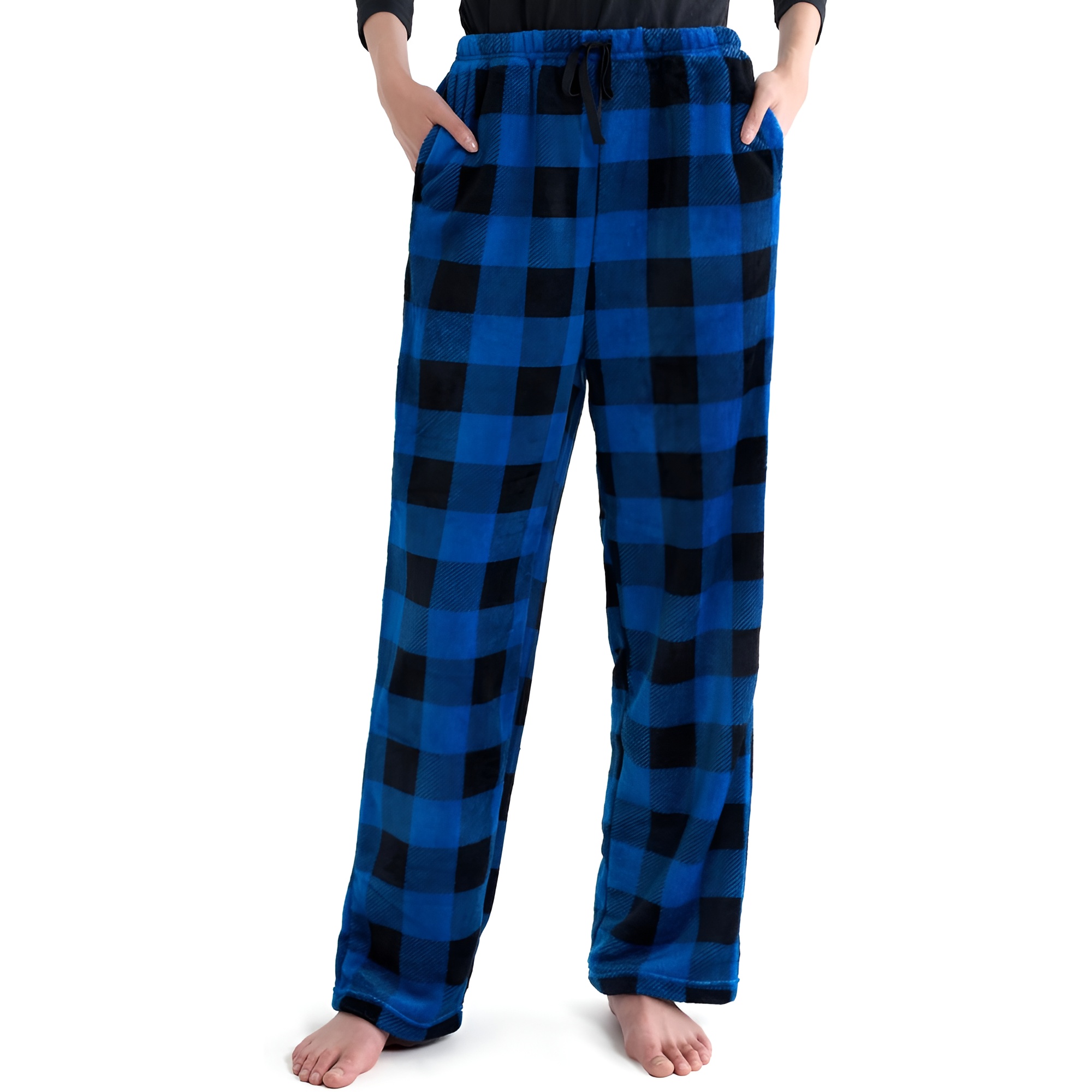 Holiday Print Pajama Pants With Drawstring