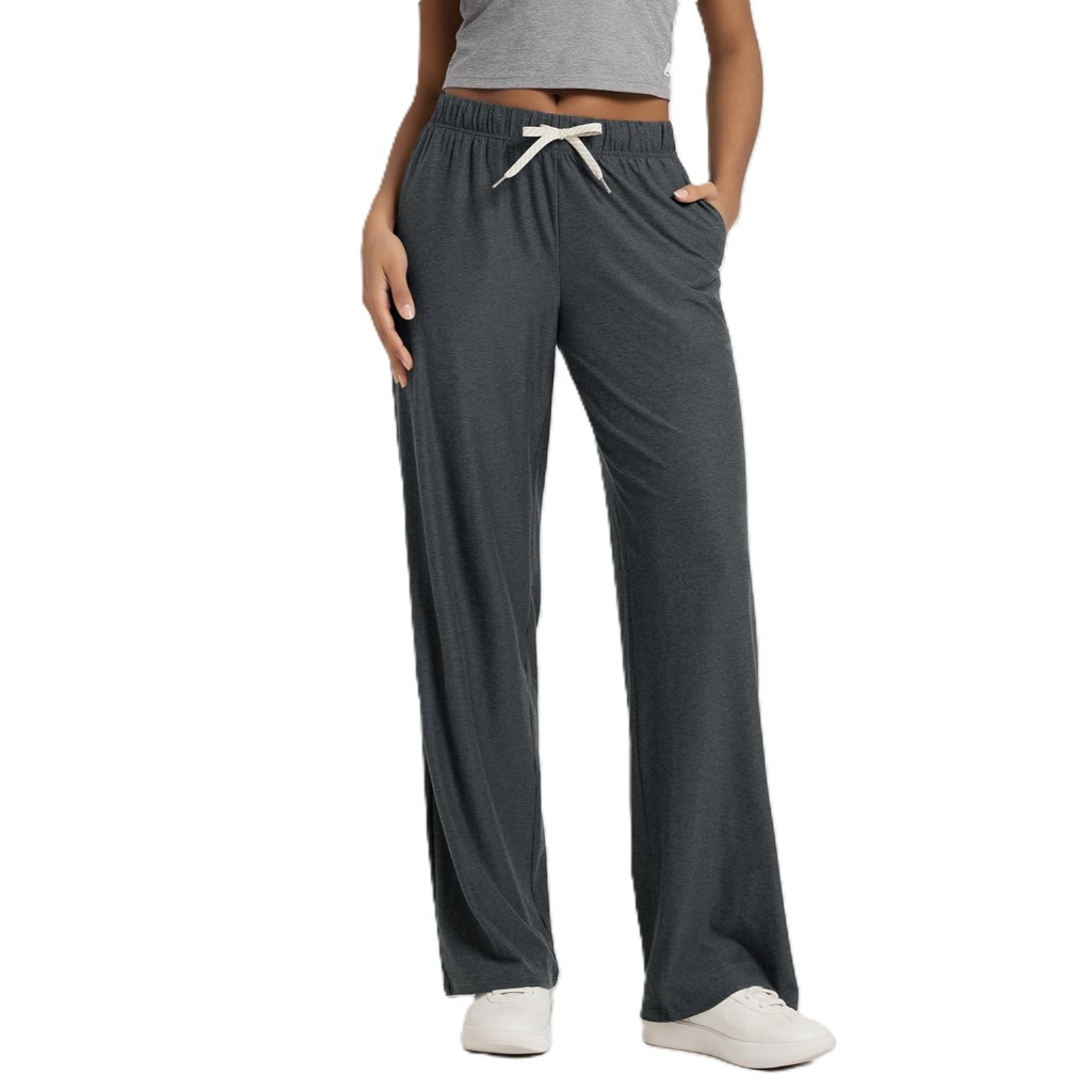 Straight Lounge Pajama Pants With Pockets