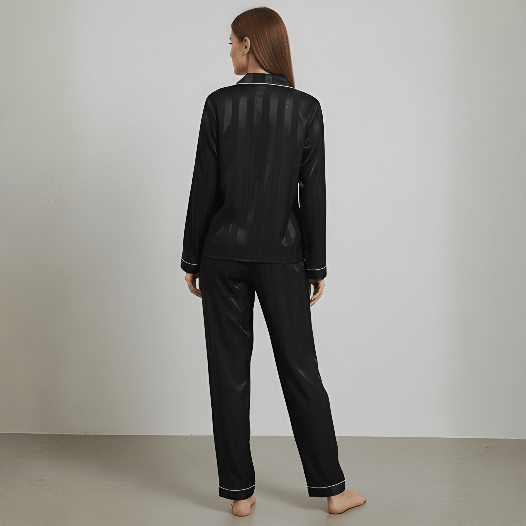 Couple's long-sleeved printed pajama set for home wear