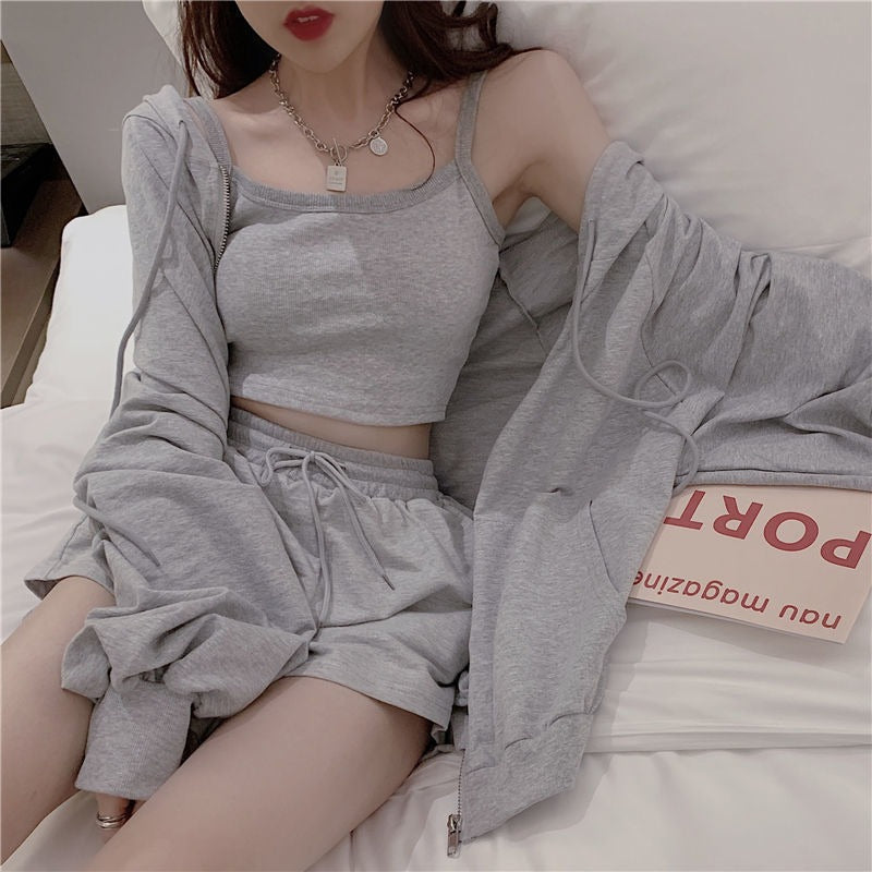 Women Three Pieces Summer Sleepwear-Original Pajamas