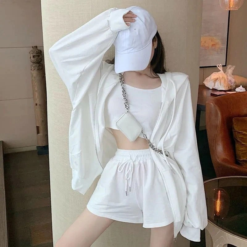 Women Three Pieces Summer Sleepwear-Original Pajamas