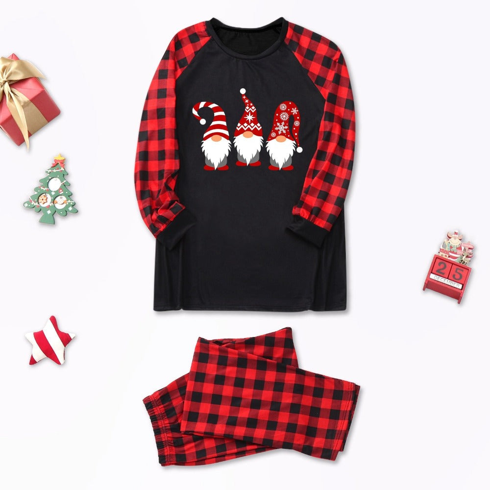 The Santa Printed Ho Ho Trio Family Pajama Set-Original Pajamas